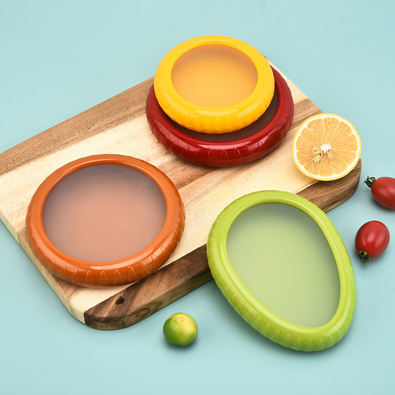 FreshPod Produce Saver Set for Fridge Avocado Lemon Onion Tomato