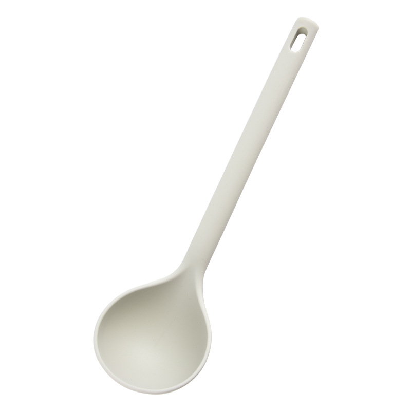 Premium Silicone Soup Ladle Heat Resistant Long Handle Ramen Spoon