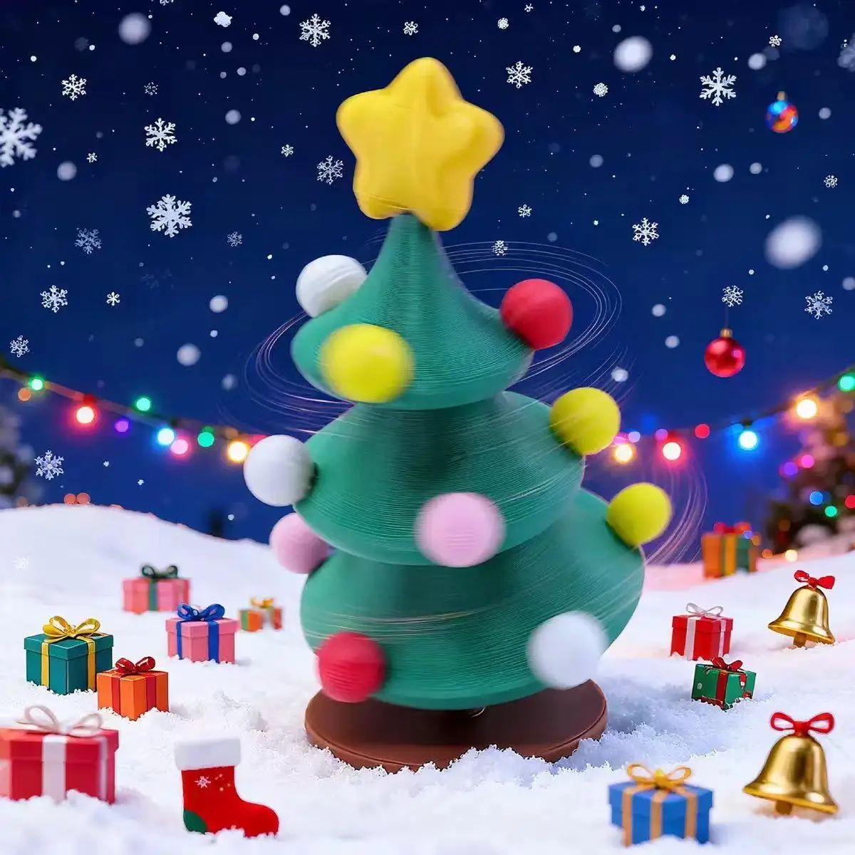 Dancing Rotating Christmas Tree Toy with Music and Lights