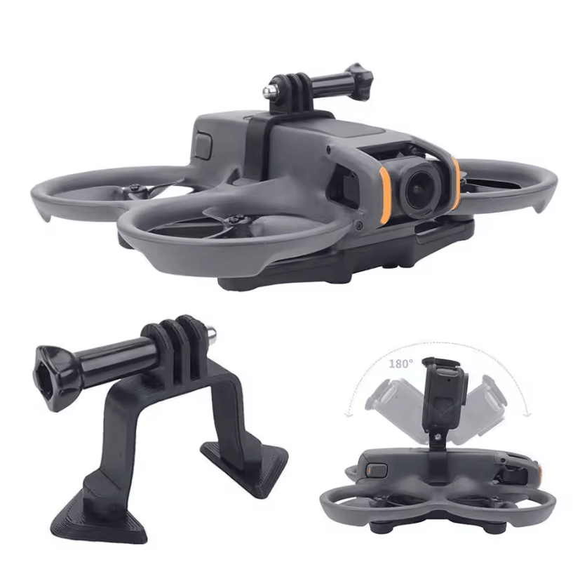Universal Expansion Camera Mount Bracket for DJI Avata 2 – Multi-Action Camera Top Holder