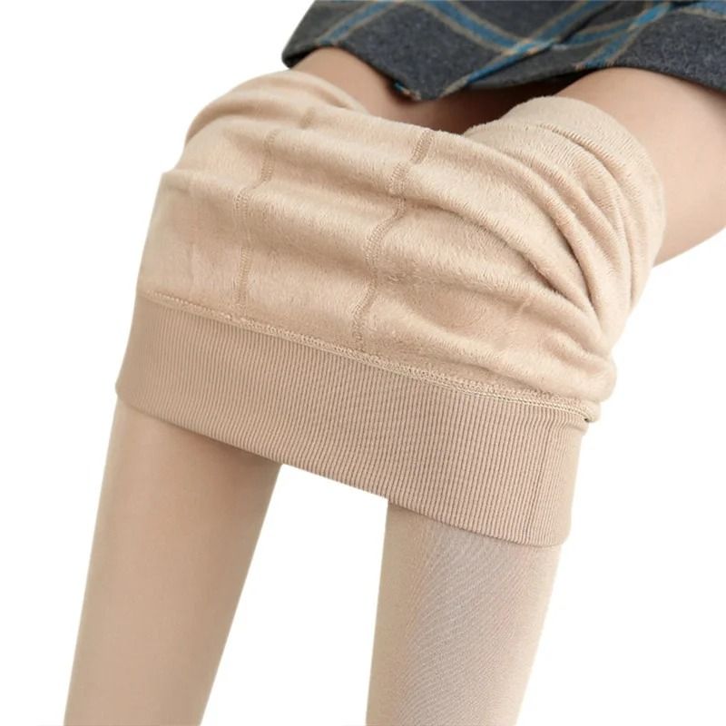 Womens Warm Velvet High Waist Winter Leggings