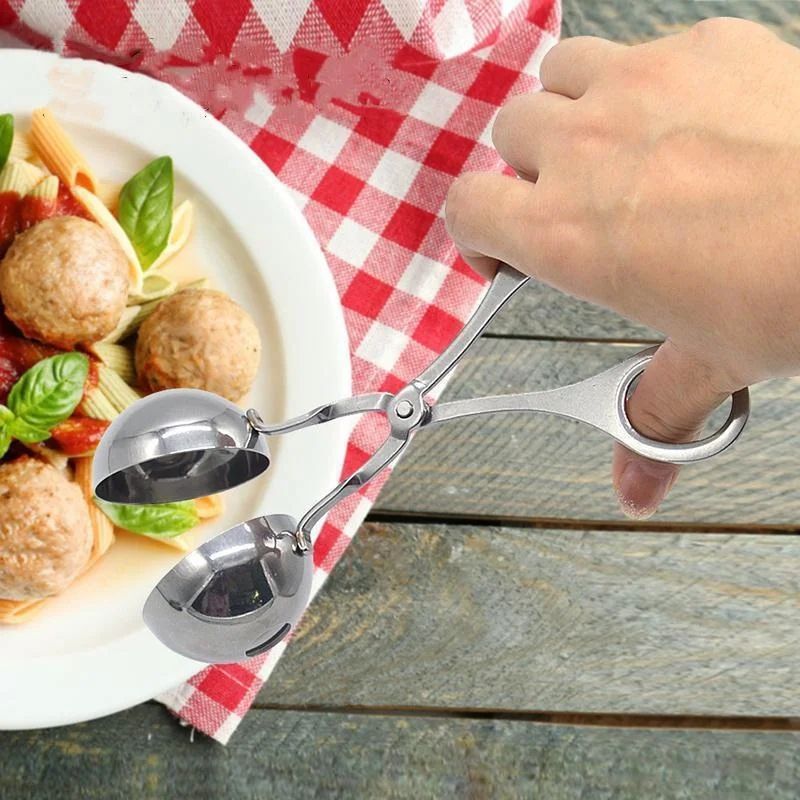 Stainless Steel Meatball & Rice Ball Maker – Non-Stick Handheld Shaping Tool