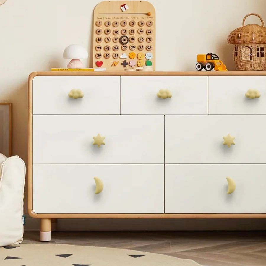 Cute Ceramic Star Moon Cloud Cabinet Knobs