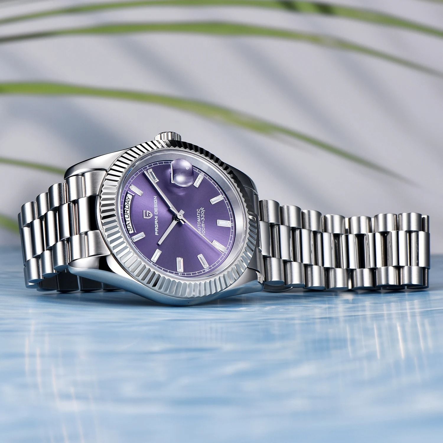 Automatic Day-Date Mechanical Watch – Luxury NH36A Movement Sapphire Timepiece