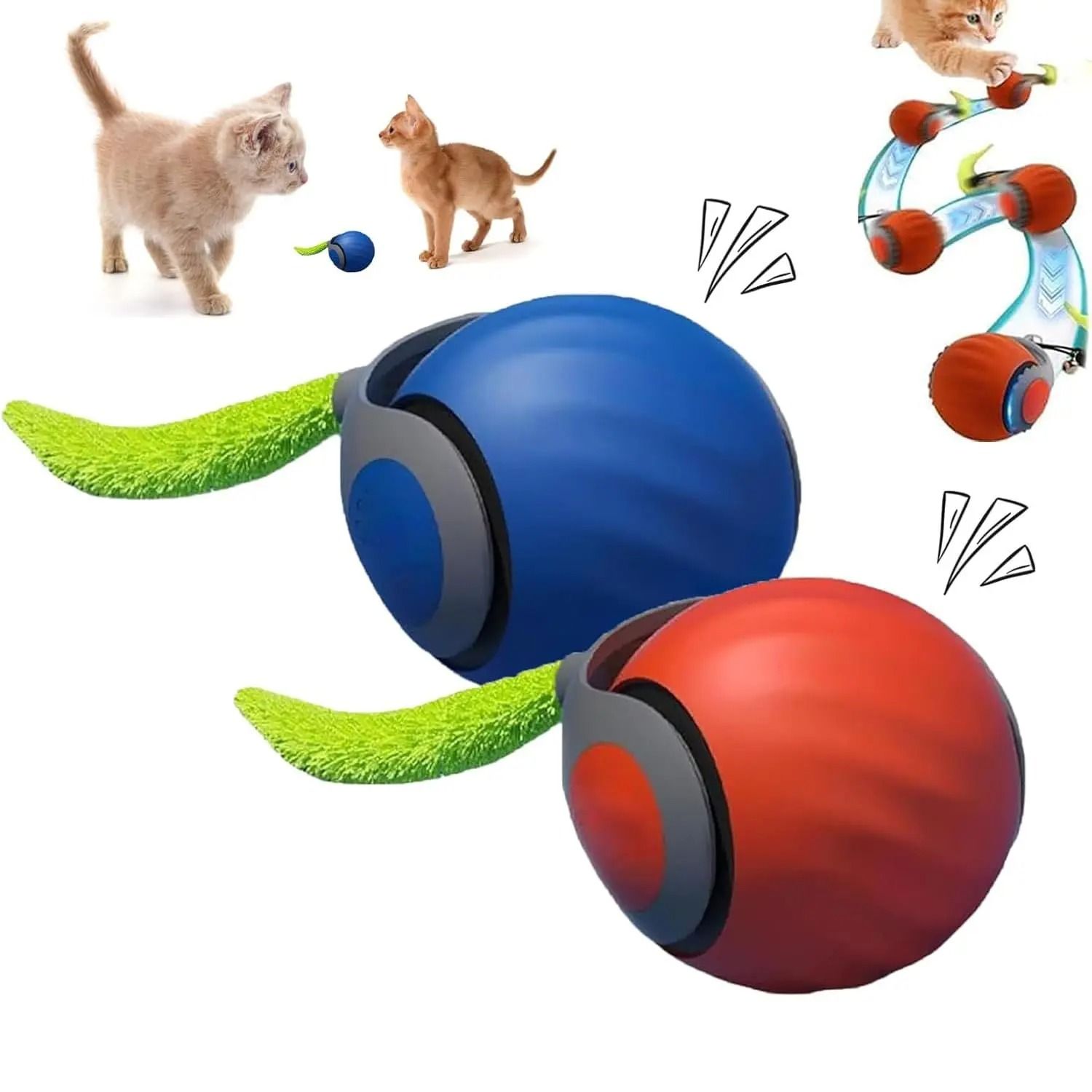 NewSpeedy Tail 2.0 Interactive Cat Toy Ball