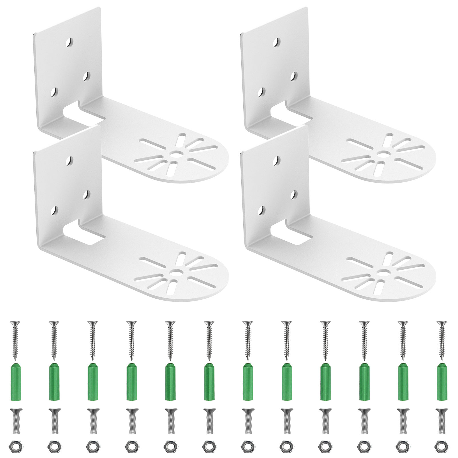 Shape Bracket Wall Mount for Cameras, Universal Iron Bracket, Right Angle Version Surveillance Bracket, Steady Support