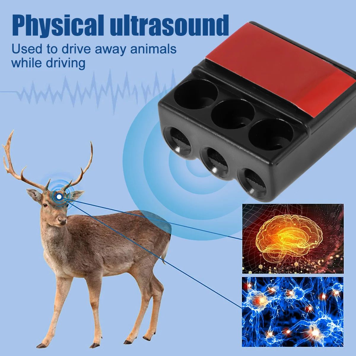 Ultrasonic Deer Warning Whistle for Car Animal Repellent Safety Kit