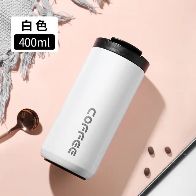 Stainless Steel Thermal Coffee Mug 400ml Leak Proof Travel Cup