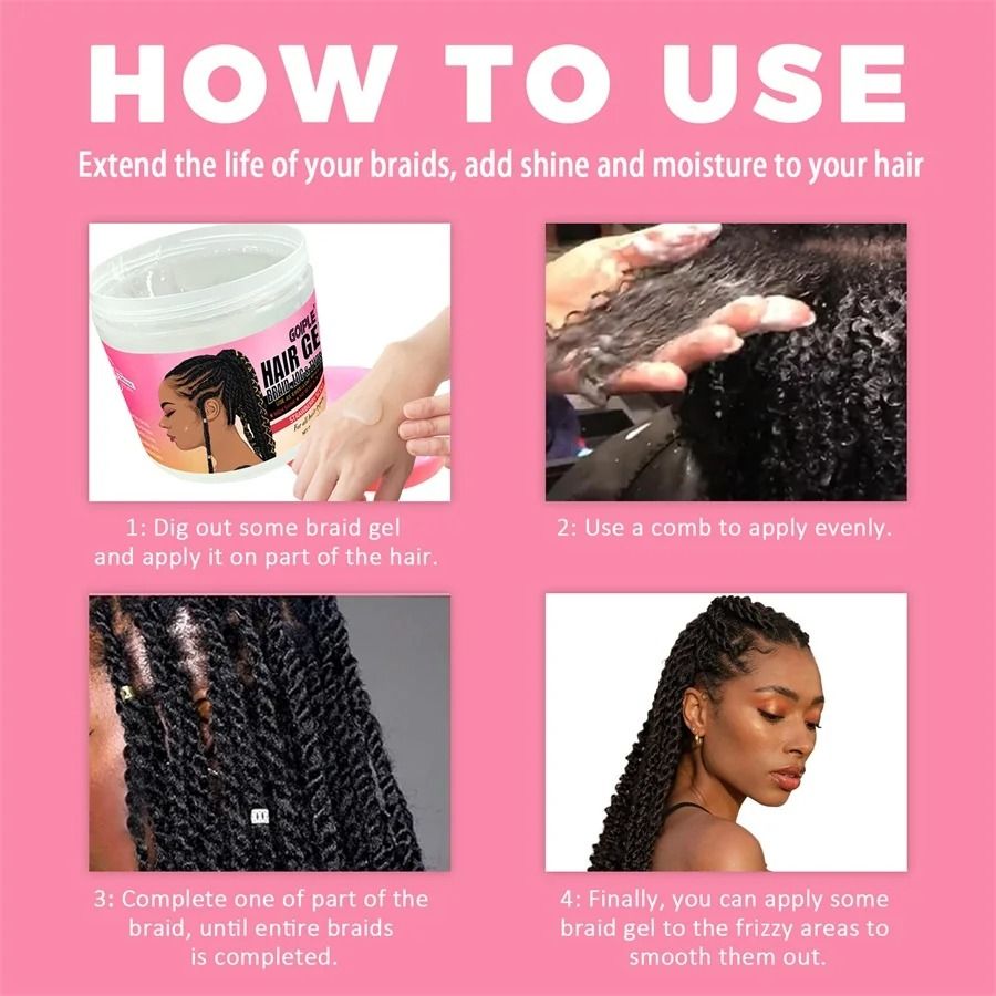 Strong Hold Professional Braid, Twist, and Lock Gel