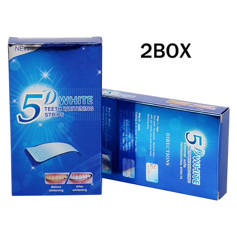 Teeth Whitening Strips Kit Fast Stain Removal Dental Whitening Strips