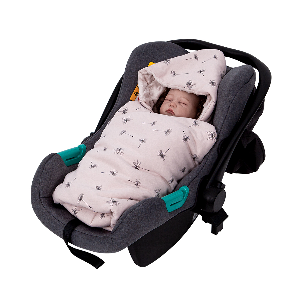 Portable Newborn Baby Blanket With Hooded Windproof Swaddle, Ideal for Baby Car Safety Seats, Warm and Cozy for Outdoor