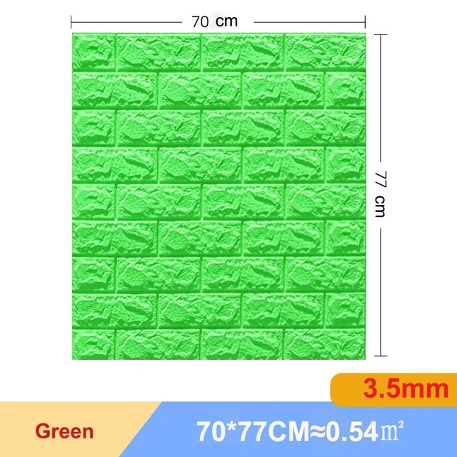 3D Brick Wall Sticker Set Self Adhesive Panels