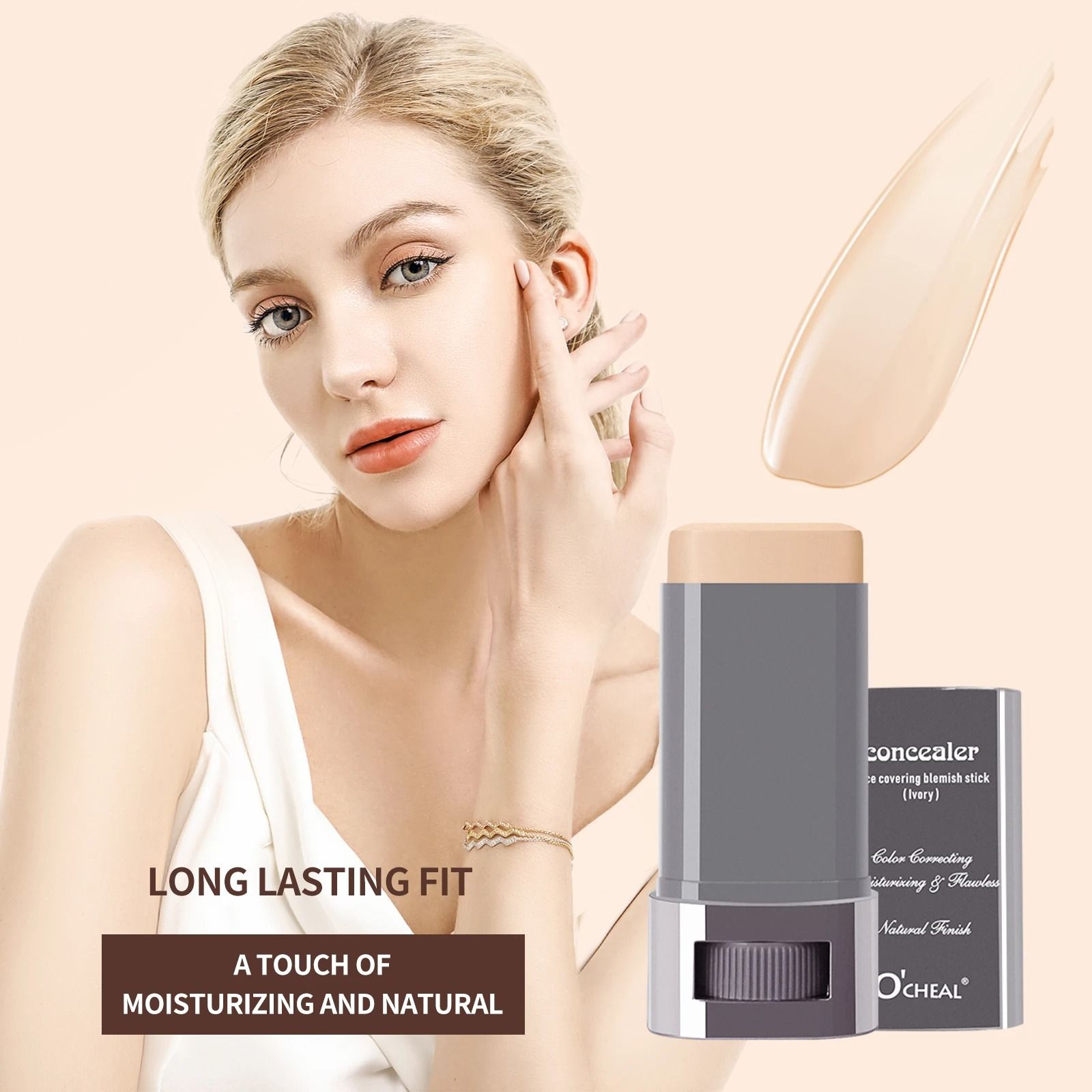 Ocheal Long Wear Foundation Contour Stick and Concealer