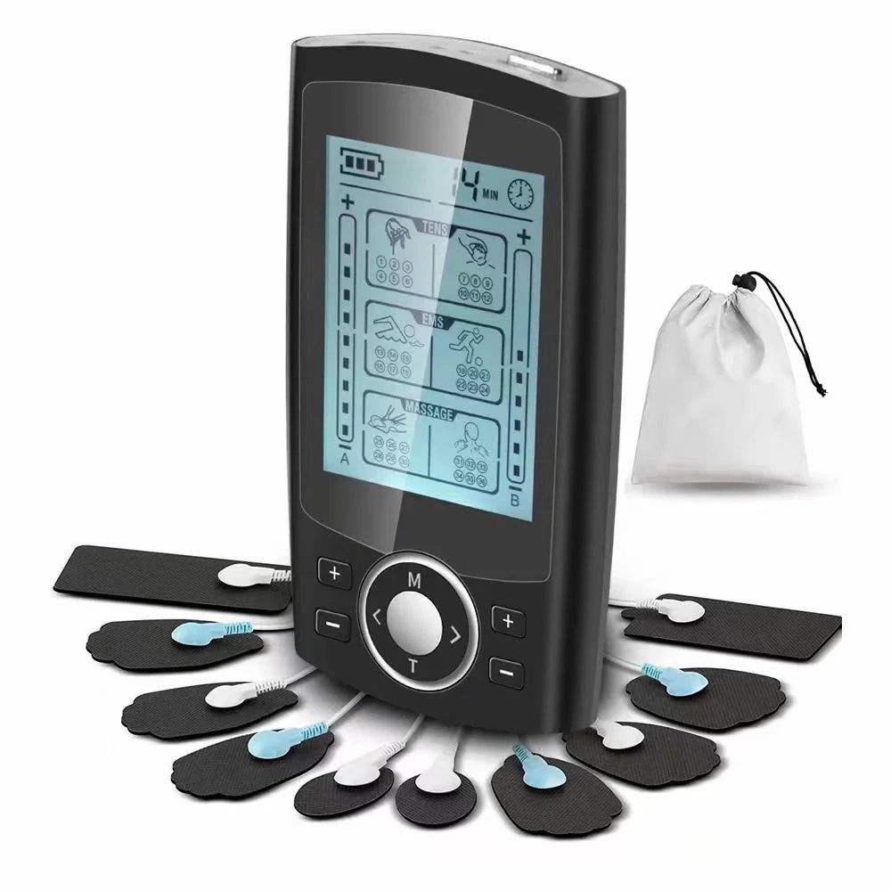 Belifu 36-Mode TENS Unit Muscle Stimulator, Electric Pulse Massager Machine for Pain Relief, Body Therapy with 10 Pad