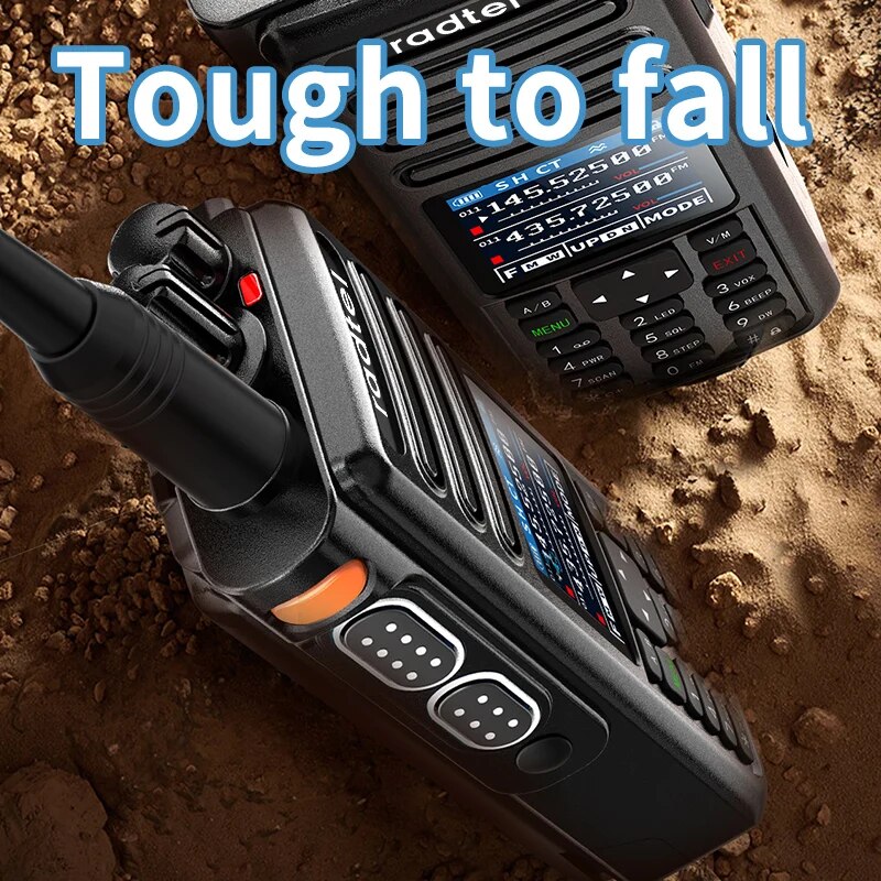 Waterproof Walkie Talkie with Ham Radio & NOAA Scanner