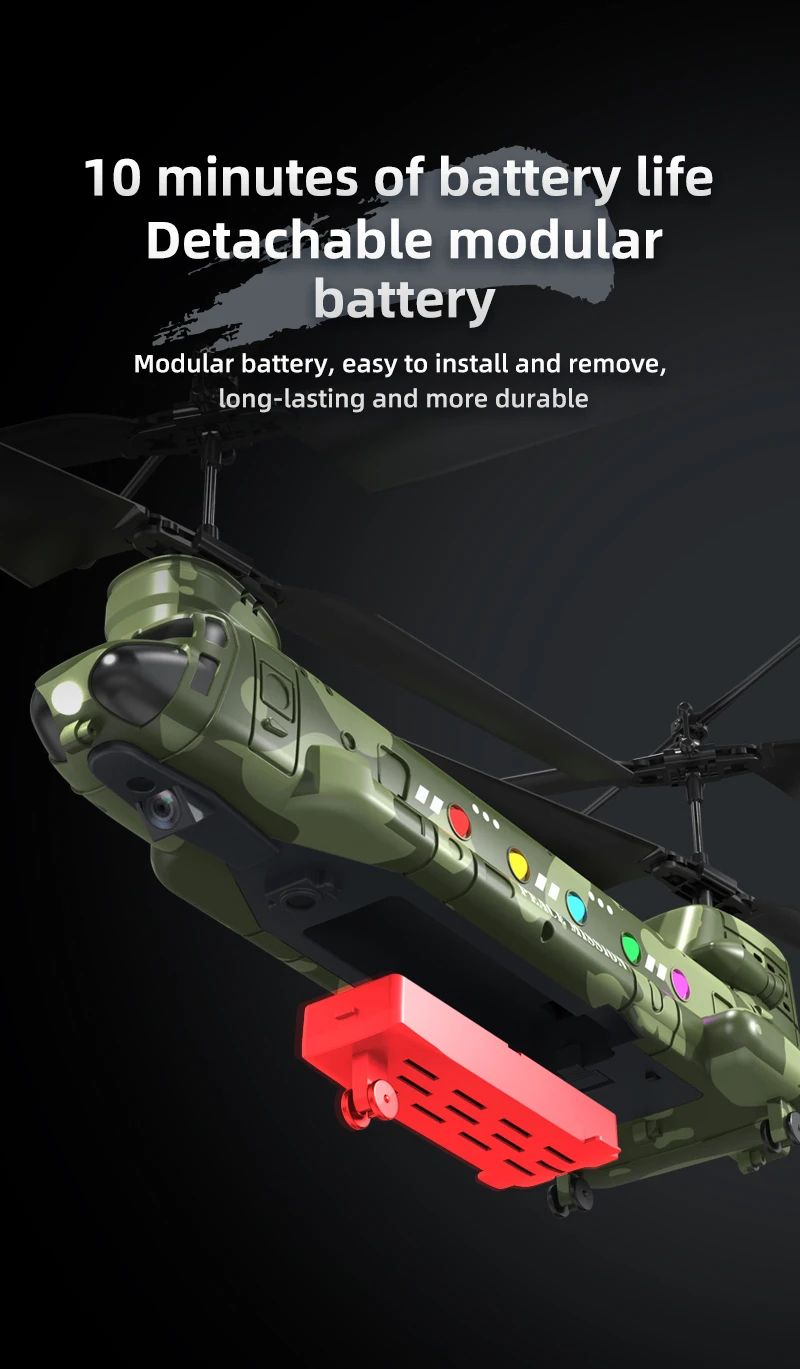 RC Helicopter with Camera and LED Lights