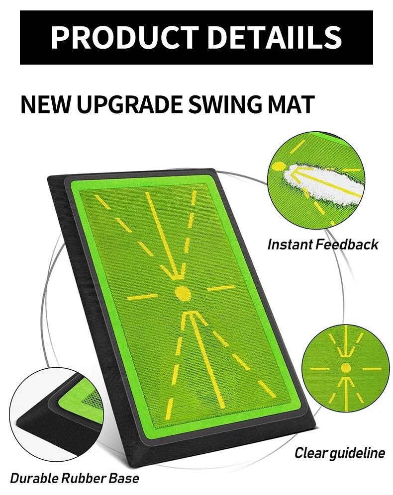 Golf Strike Training Mat – Bead Display Swing Trace Detection Pad – High-Yield Beginner Skill Optimization Hub