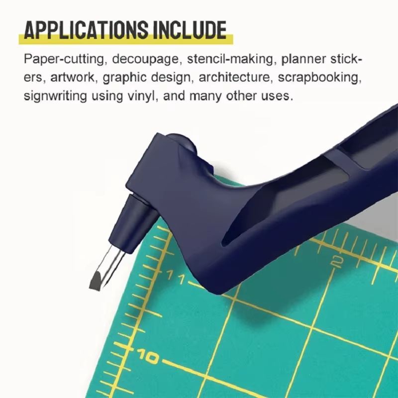 360 Degree Rotating Gyroscope Cutting Tool Set with Carbon Steel Blades and Cutting Pen
