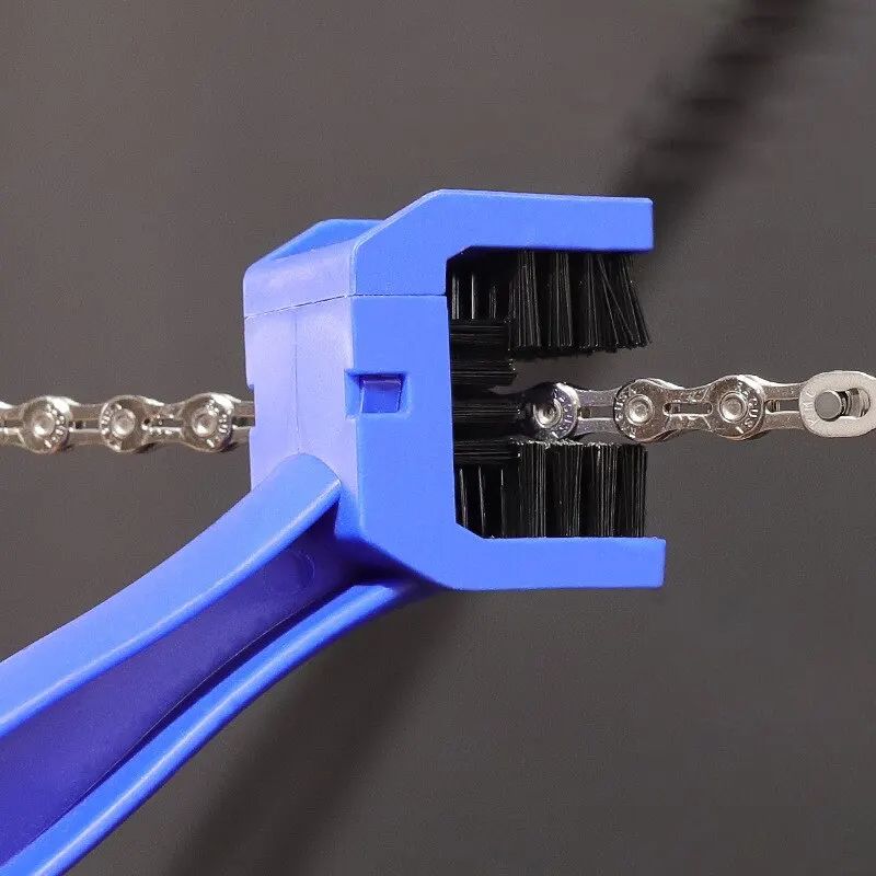 Portable Chain Cleaner for Motorcycle & Road Bike, Durable Chain Clean Brush Maintenance Tool