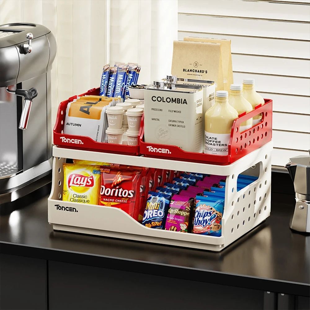 Foldable Desktop Bookshelf Organizer with Pegboard Storage Rack
