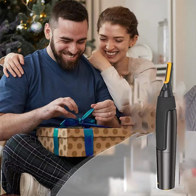 Portable Nose & Ear Hair Shaver, Waterproof, Ultra-thin Precision Trimmer for Men