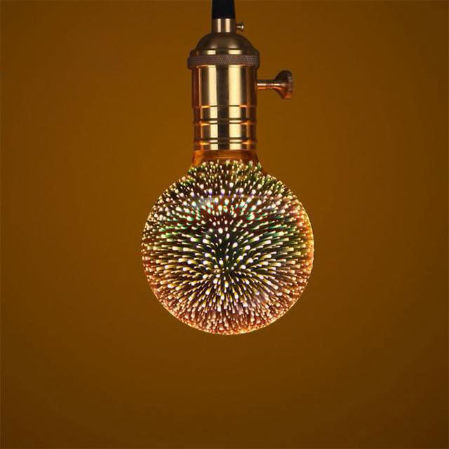 Galaxy Light Bulb – Infinity 3D Fireworks LED Lamp