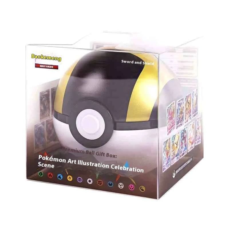 Pokemon Card Gift Box Pokeball Style Premium Trading Card Set