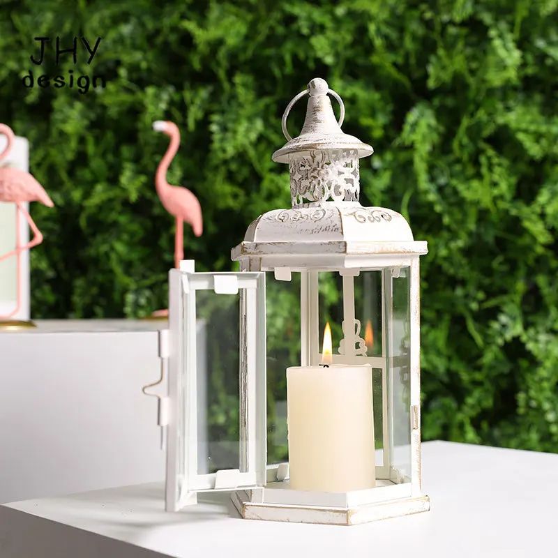 Vintage Metal Hanging Candle Lantern