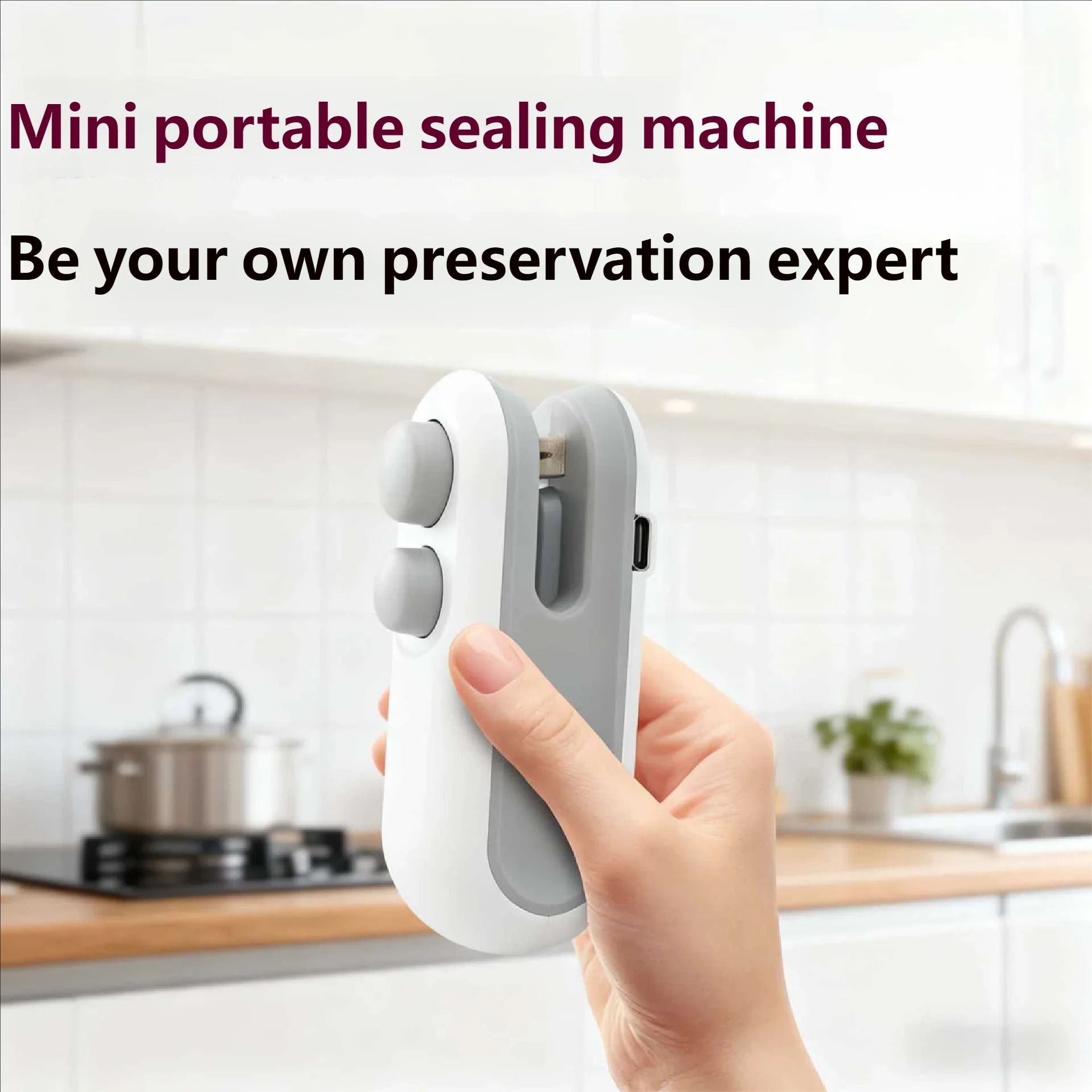 Professional Compact USB Rechargeable Handheld Heat Sealer