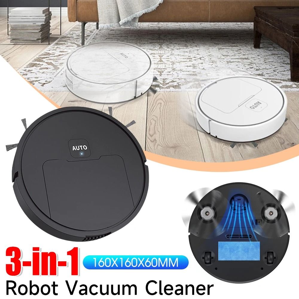 3-in-1 Smart Robot Floor Cleaner with Sweeping and Mopping Functions