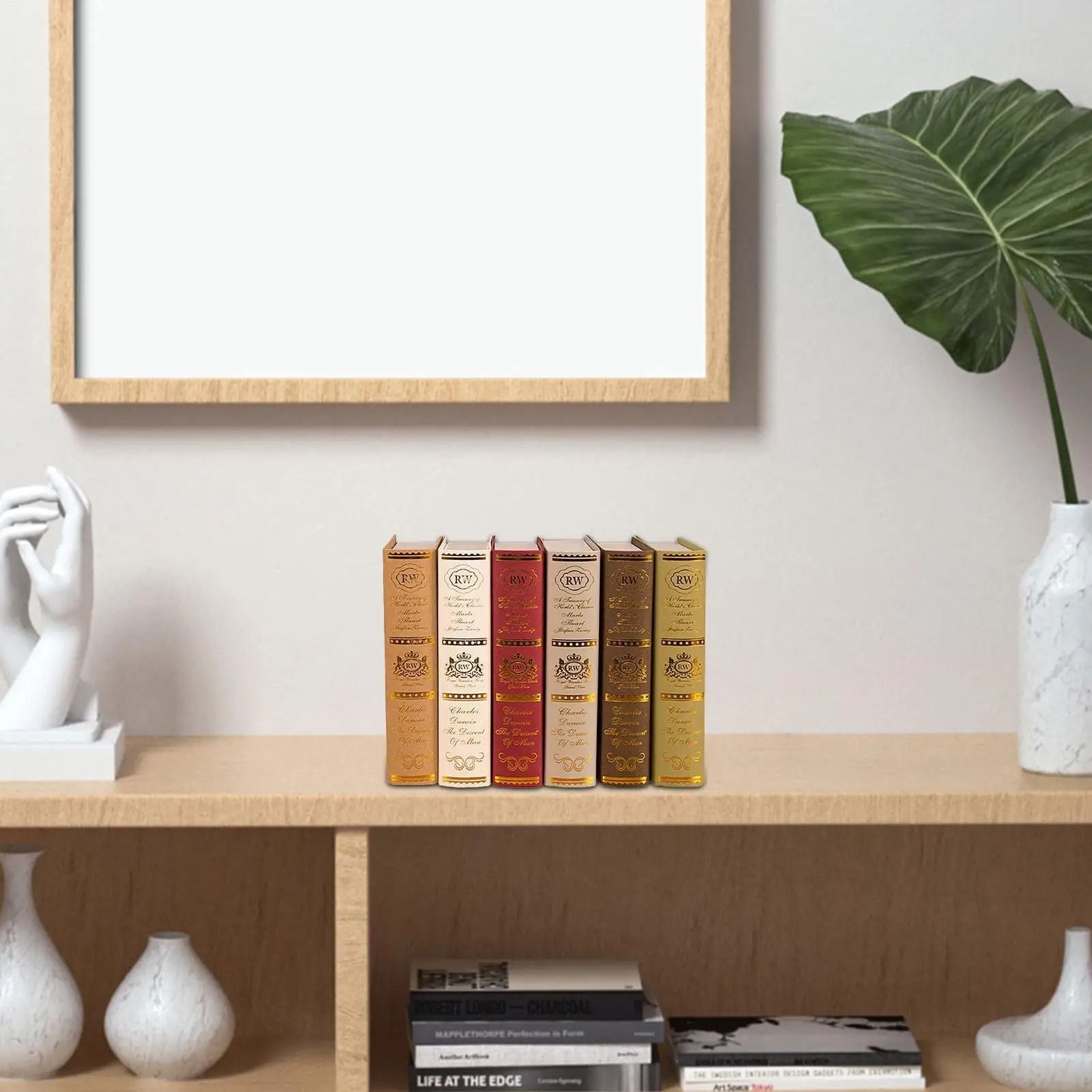European Retro Simulation Book Model | Luxury Office & Home Photography Props