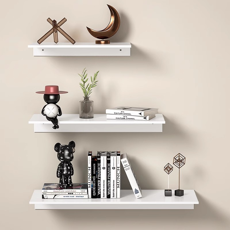 Bath Storage Rack Wall Shelves, Floating Matte Black Bathroom Kitchen Organizer, Metal Shower No Drill Accessories, Home