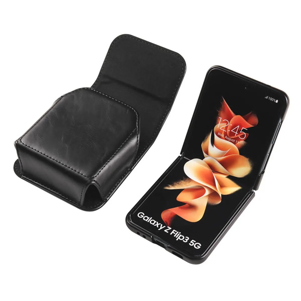 Leather Folding Phone Waist Pouch
