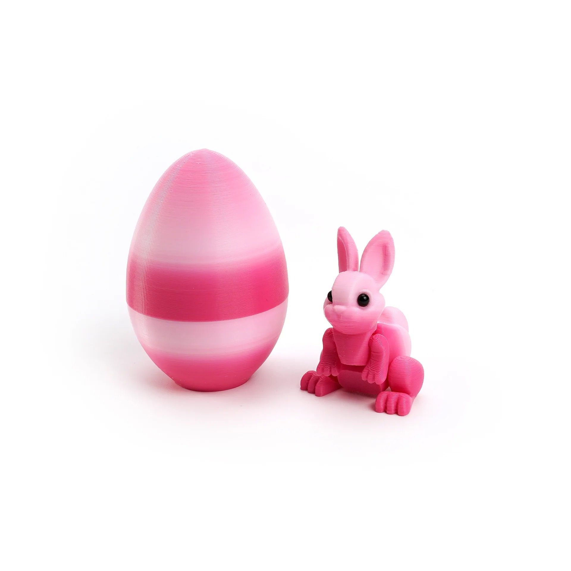 Architectural 3D-Printed Easter Rabbit Figurine