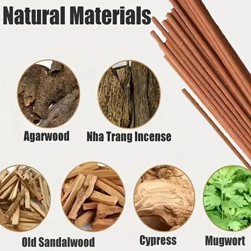 Natural Sandalwood Incense Sticks 40pcs Aromatherapy Meditation Prayer Incense