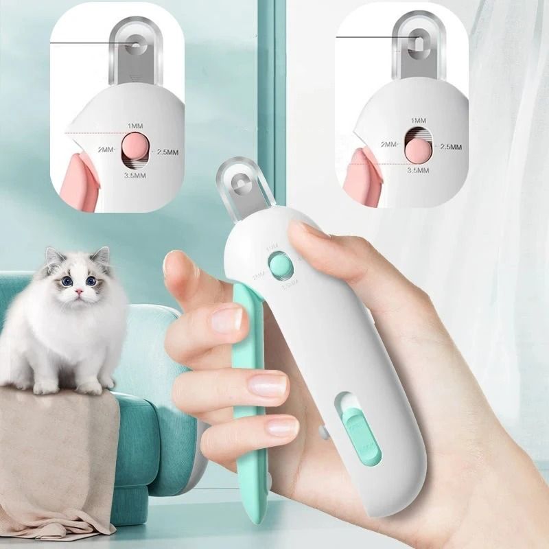 Professional Pet Nail Clippers with Adjustable Safety Guard for Dogs and Cats