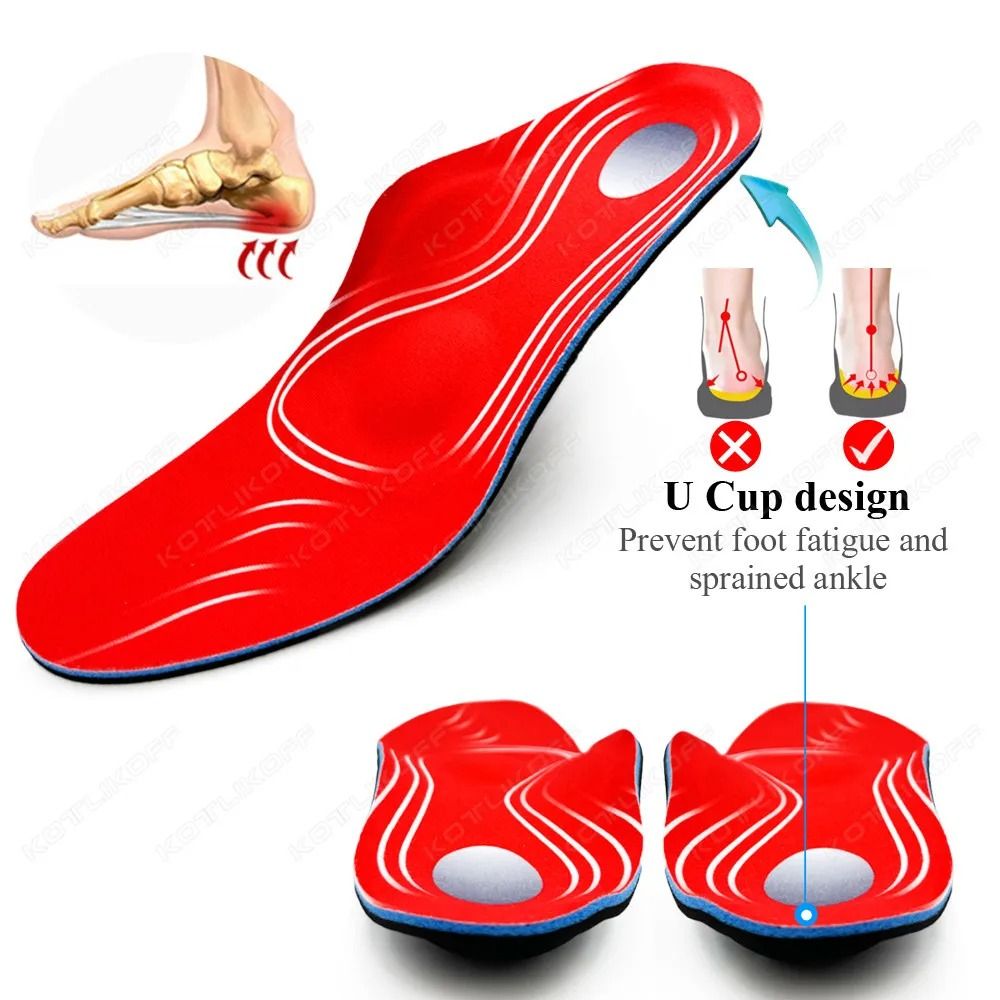 Orthotic Arch Support Insoles for Flat Feet and Plantar Fasciitis