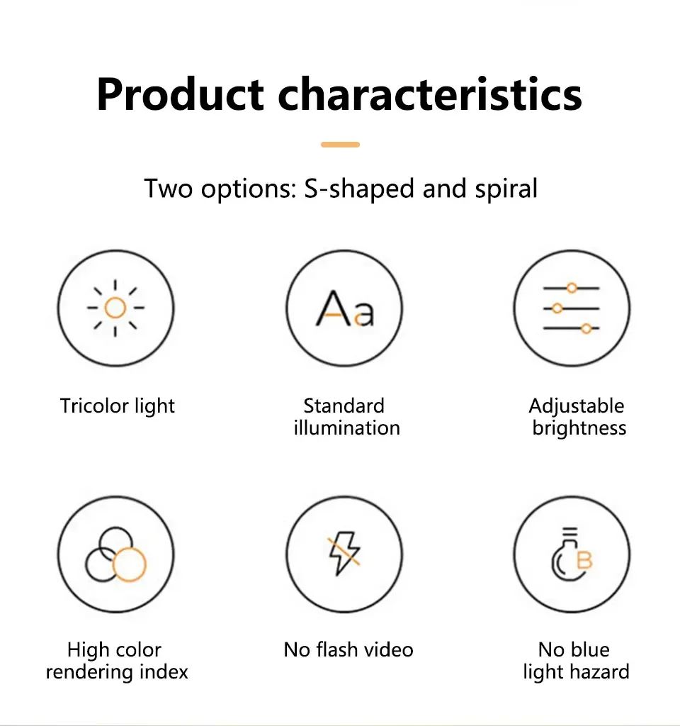 Modern Spiral LED Dimmable Night Lamp