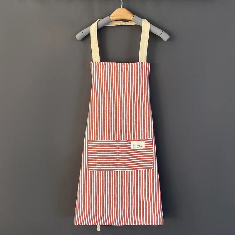 Striped Cotton Japanese Style Apron