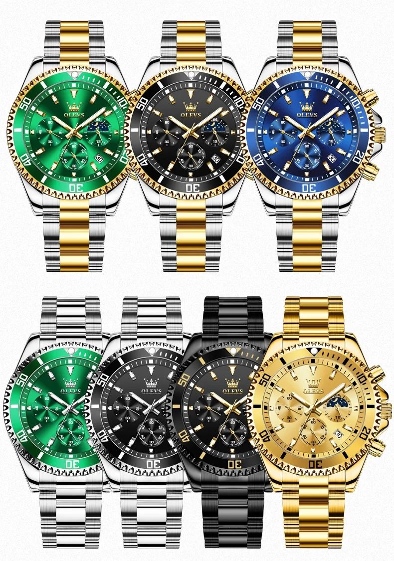OLEVS 2870 Men Chronograph Quartz Watch