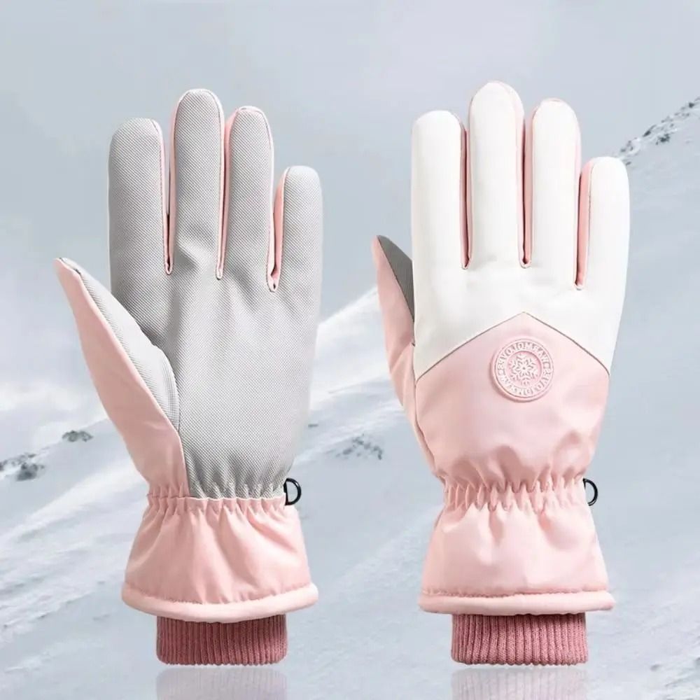 Winter Thermal Ski Gloves for Couples Touchscreen Waterproof Non Slip Snow Gloves