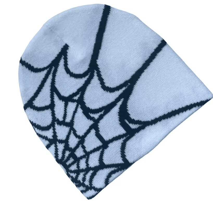 Spider Web Beanie Hat Unisex Knit Warm Outdoor Pullover Personality Winter Cap