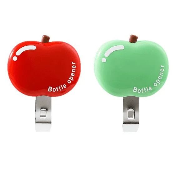 3-in-1 Magnetic Apple-Shaped Bottle Opener & Sealing Clip