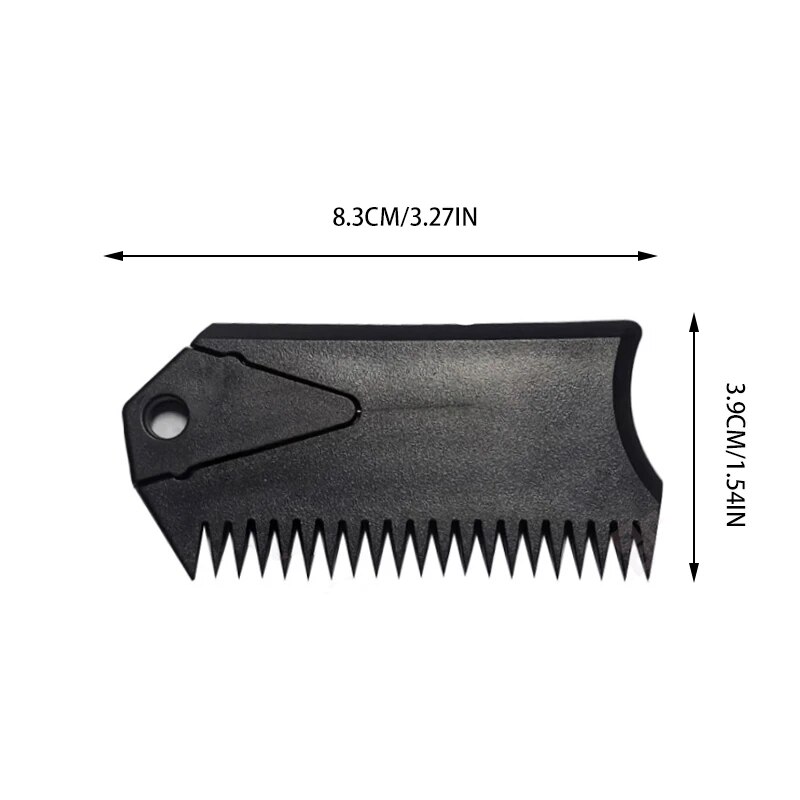 Premium Surfboard Wax Scraper & Comb with Keychain Detachable SUP Wax Remover Tool