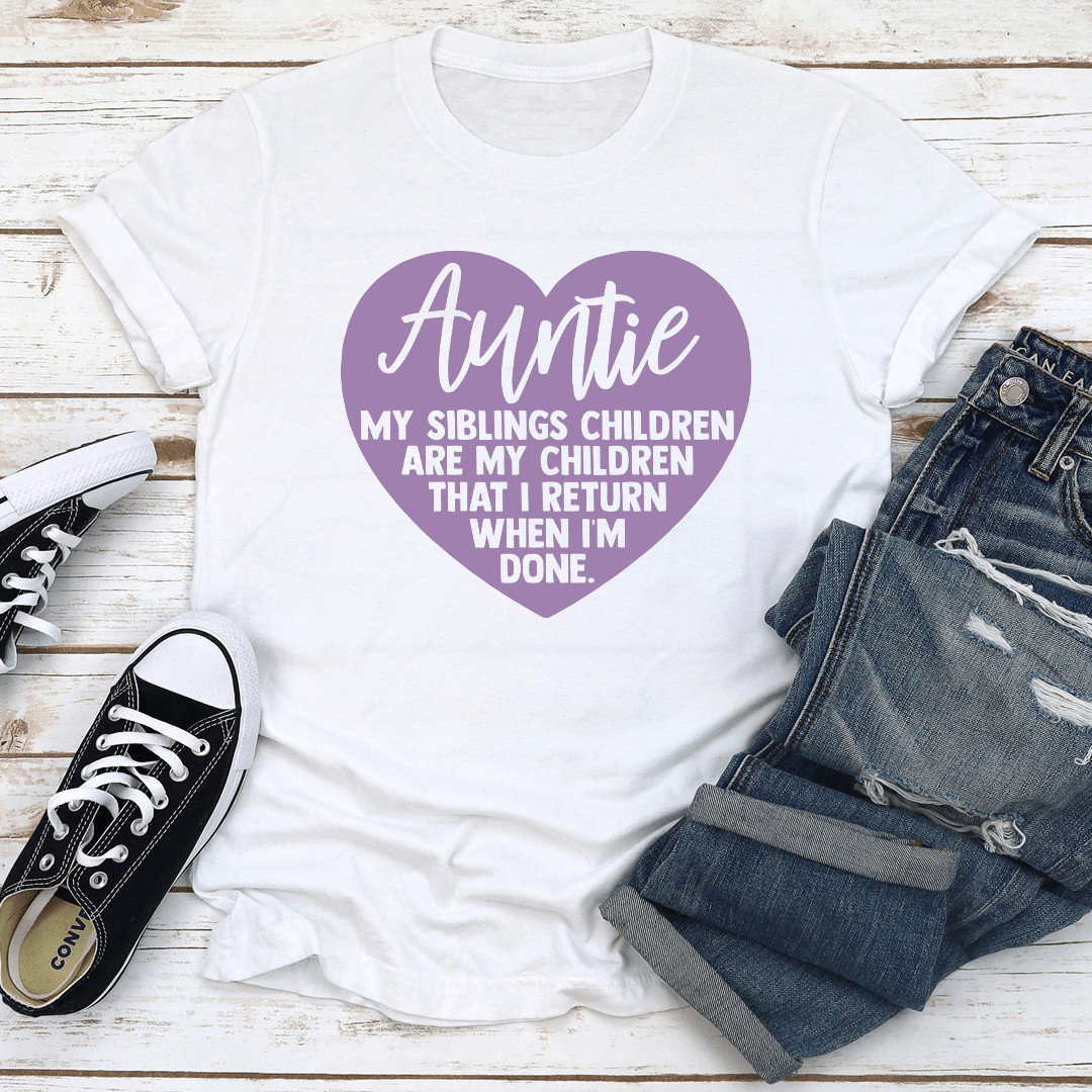 Auntie My Siblings Children Tee