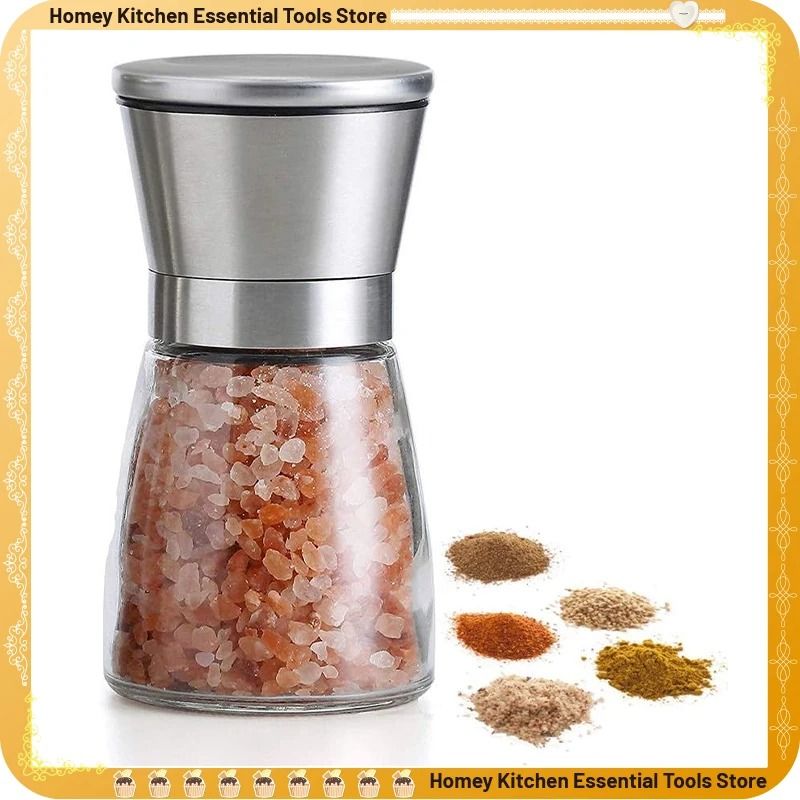 Manual Salt and Pepper Grinder Adjustable Seasoning Bottle