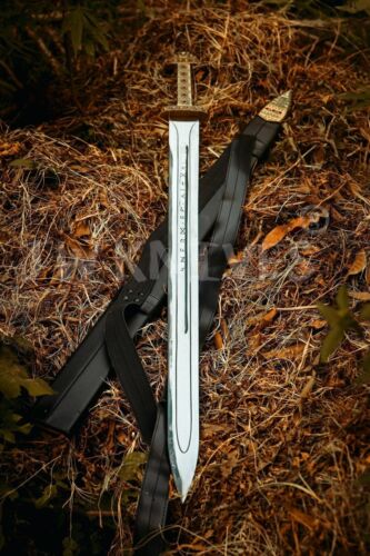 Vikings – Ragnar & Bjorns Viking Sword Replica | Sword of Kings with Decorative Wall Plaque