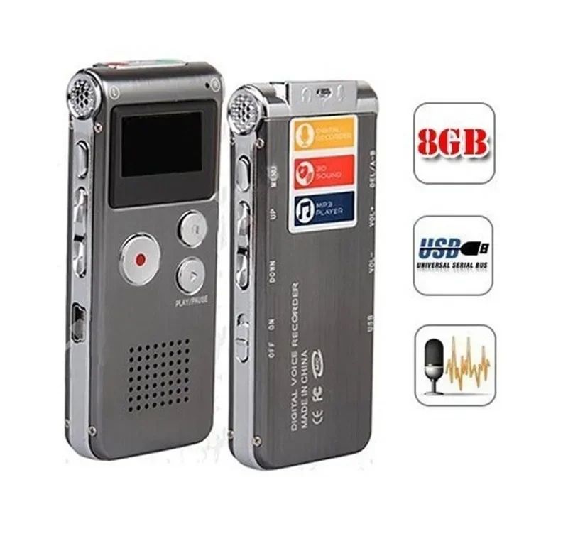 SmartPen Pro Digital Voice Recorder 8GB with USB Playback & MP3 Function