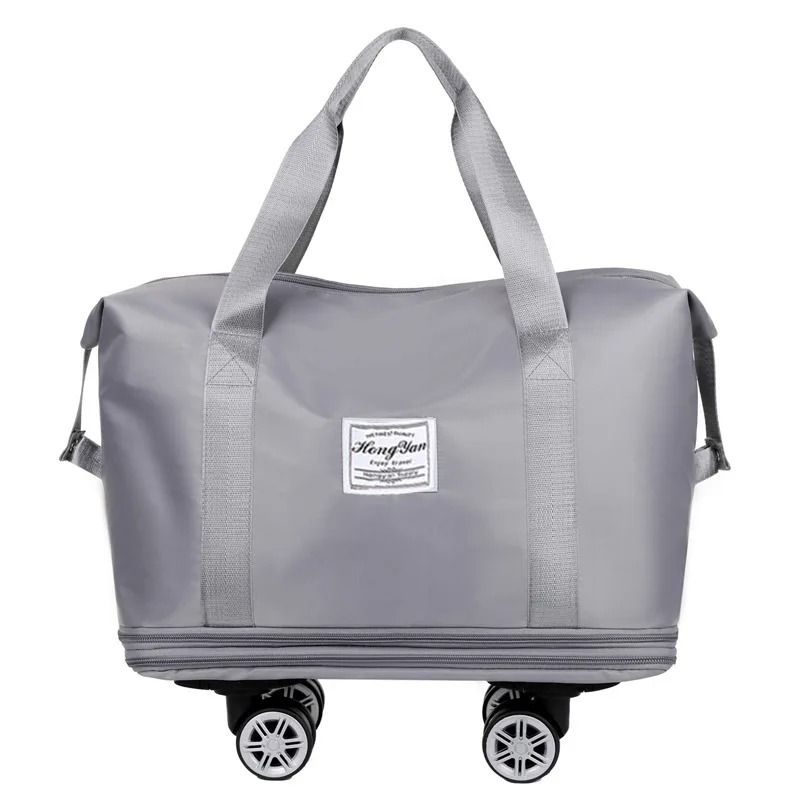 Universal Wheel Expandable Travel Bag with Large Capacity and Dry-Wet Separation