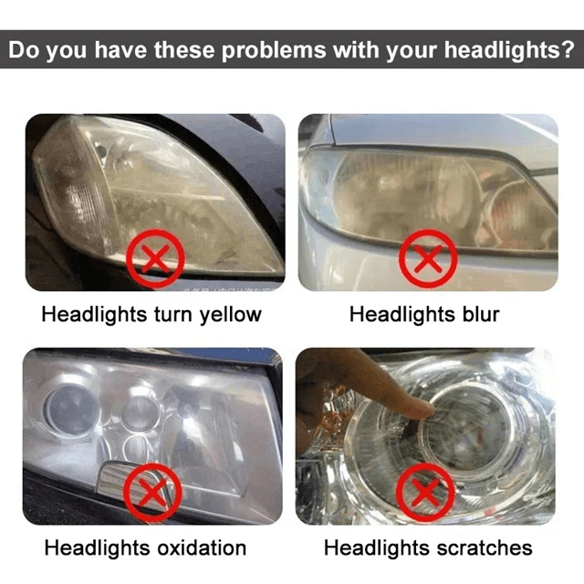 CrystalBeam Headlight Restoration Spray Car Headlight Cleaner